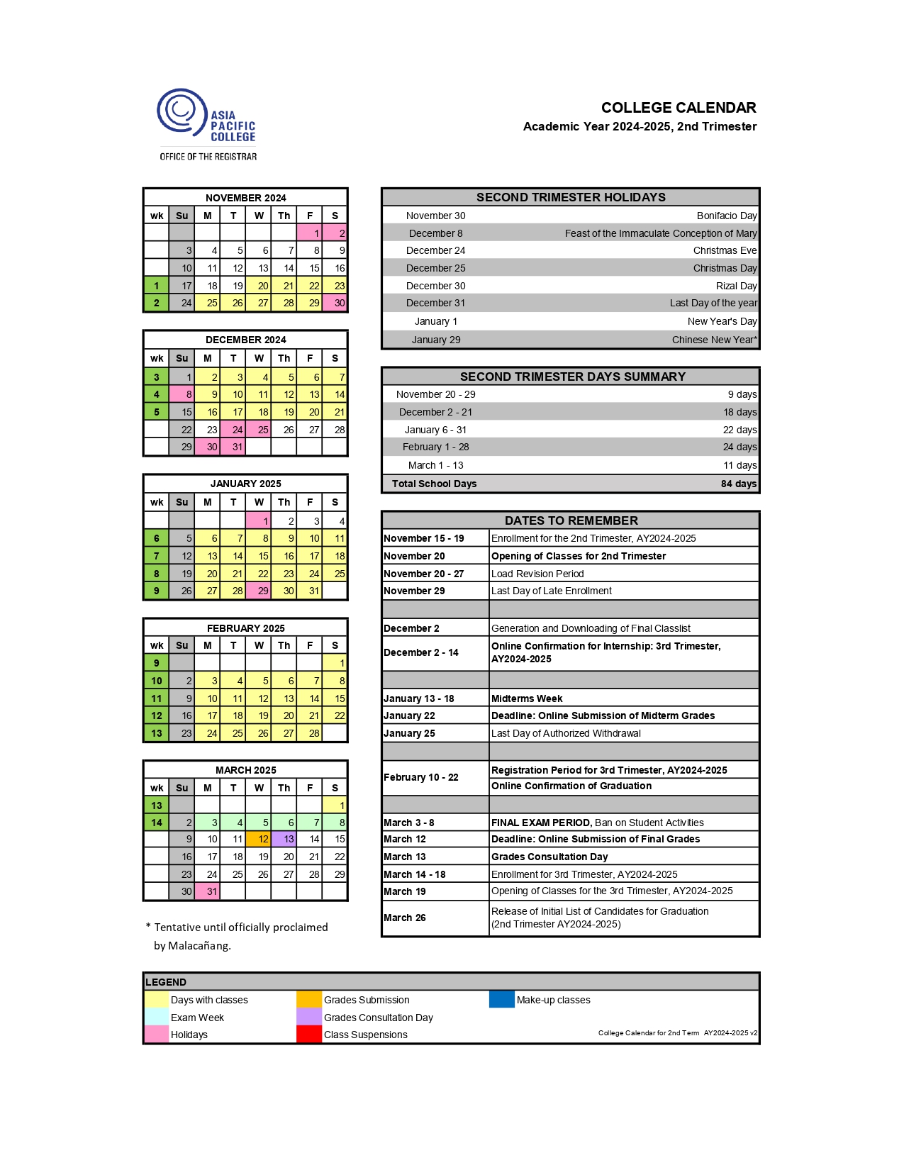 Term 2 Calendar (AY2024-25) - College v2_page-0001