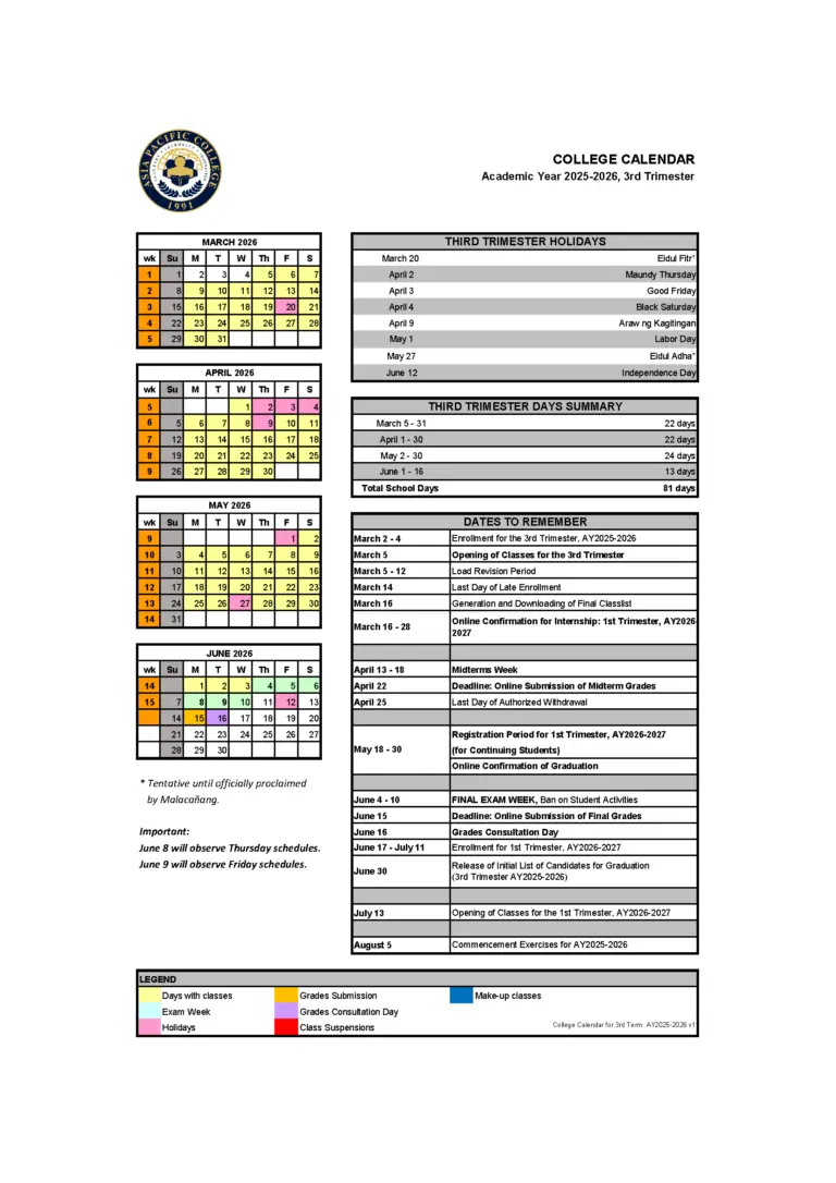 Term 3 Calendar (AY2025-26) - College v1