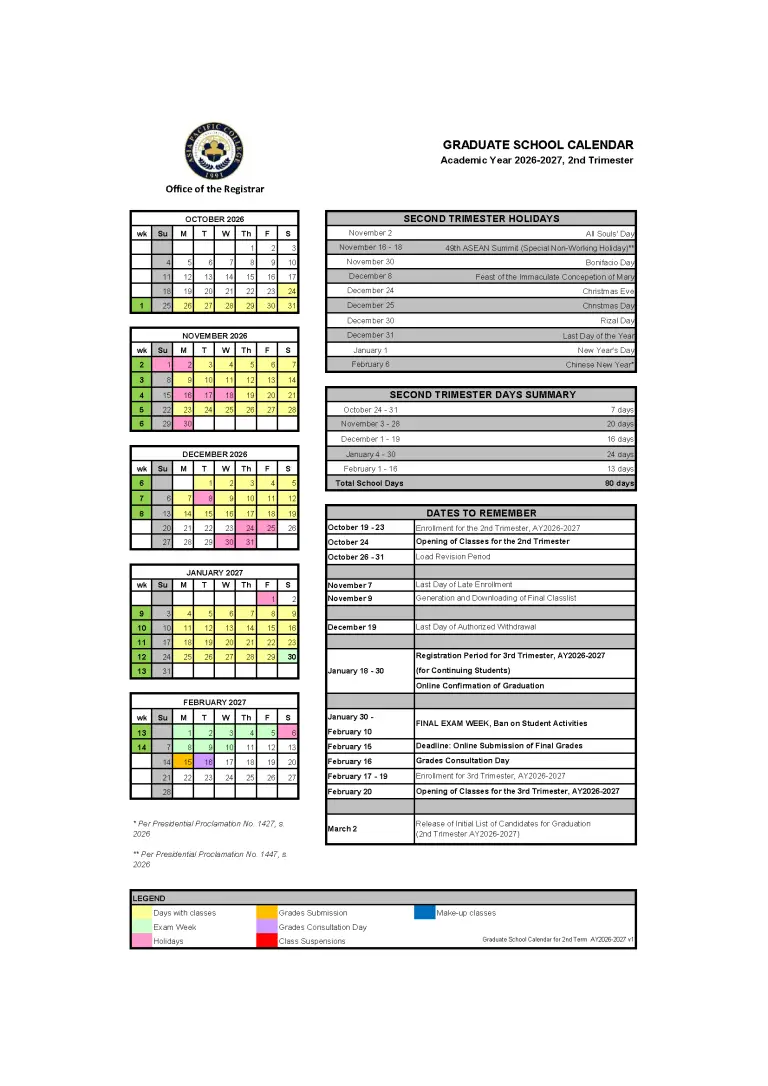 Term 2 Calendar (AY2026-27) - Graduate School v1 (1)